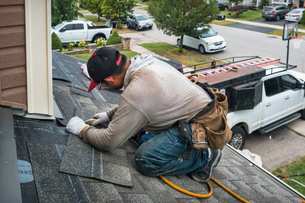 Professional Roof Leak Repair technician working in Ludlow Falls, OH